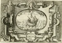An illustration from Ragionamento di Lvca Contile sopra la proprietà delle imprese : con le particolari de gli academici Affidati et con le interpretationi et croniche (1574)