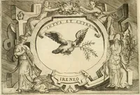 An illustration from Ragionamento di Lvca Contile sopra la proprietà delle imprese : con le particolari de gli academici Affidati et con le interpretationi et croniche (1574)