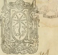 An illustration from Ragionamento di mons. Paolo Giovio sopra i motti, & disegni d'arme, & d'amore, che communemente chiamano imprese : con vn discorso di Girolamo Ruscelli, intorno allo stesso soggetto (1556)