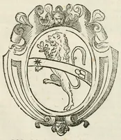 An illustration from Ragvaglio intorno alle feste segvite nella citta di Macerata : con l'occasoine dell'arriuo dell'eccellentissima sig. donna Camila Peretti, & di molti altri signori nobilissimi ... : con breue discorso e dichiaratione di tutte l'historie, imprese, motti, & inscrittioni contenute ne gli archi trionfali (1589)