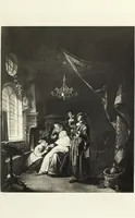 An illustration from A catalogue raisonné of the works of the most eminent Dutch, Flemish, and French painters; in which is included a short biographical notice of the artists, with a copious description of their principal pictures; a statement of the prices at which such pictures have been sold at public sales on the continent and in England; a reference to the galleries and private collections, in which a large portion are at present; and the names of the artists by whom they have been engraved; to which is added, a brief notice of the scholars & imitators of the great masters of the above schools: (1829)