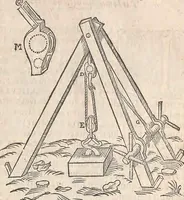 An illustration from Les raisons des forces mouuantes auec diuerses machines tant vtilles que plaisantes : aus quelles sont adioints plusieurs desseings de grotes et fontaines (1615)