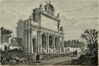 An illustration from Rambles in Rome; an archÃ¦ological and historical guide to the museums, galleries, villas, churches, and antiquities of Rome and the Campagna (1887)