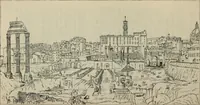 An illustration from Rambles in Rome; an archÃ¦ological and historical guide to the museums, galleries, villas, churches, and antiquities of Rome and the Campagna (1887)