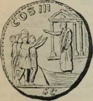 An illustration from Rambles in Rome; an archÃ¦ological and historical guide to the museums, galleries, villas, churches, and antiquities of Rome and the Campagna (1887)
