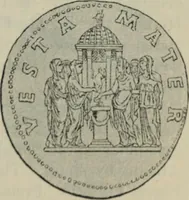 An illustration from Rambles in Rome; an archÃ¦ological and historical guide to the museums, galleries, villas, churches, and antiquities of Rome and the Campagna (1887)
