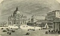 An illustration from Rambles in Rome : an archæological and historical guide to the museums, galleries, villas, churches, and antiquities of Rome and the Campagna (1887)