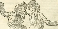 An illustration from Raphaelis Fabretti Gasparis F. Vrbinatis De columna Traiani syntagma : accesserunt explicatio veteris tabellae anaglyphae Homer Iliadem atque ex Stesichoro, Arctino et Lesche Ilii excidium continentis & emissarii lacus Fucini descriptio (1683)