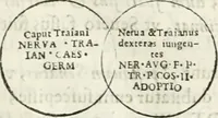 Picture 104 of 250 from Raphaelis Fabretti Gasparis F. Vrbinatis De columna Traiani syntagma : accesserunt explicatio veteris tabellae anaglyphae Homer Iliadem atque ex Stesichoro, Arctino et Lesche Ilii excidium continentis & emissarii lacus Fucini descriptio (1683), leaf 278