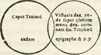 Picture 107 of 250 from Raphaelis Fabretti Gasparis F. Vrbinatis De columna Traiani syntagma : accesserunt explicatio veteris tabellae anaglyphae Homer Iliadem atque ex Stesichoro, Arctino et Lesche Ilii excidium continentis & emissarii lacus Fucini descriptio (1683), leaf 282