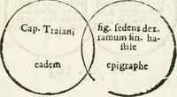 Picture 108 of 250 from Raphaelis Fabretti Gasparis F. Vrbinatis De columna Traiani syntagma : accesserunt explicatio veteris tabellae anaglyphae Homer Iliadem atque ex Stesichoro, Arctino et Lesche Ilii excidium continentis & emissarii lacus Fucini descriptio (1683), leaf 282