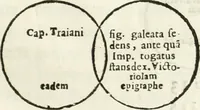 Picture 109 of 250 from Raphaelis Fabretti Gasparis F. Vrbinatis De columna Traiani syntagma : accesserunt explicatio veteris tabellae anaglyphae Homer Iliadem atque ex Stesichoro, Arctino et Lesche Ilii excidium continentis & emissarii lacus Fucini descriptio (1683), leaf 282