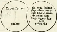 Picture 112 of 250 from Raphaelis Fabretti Gasparis F. Vrbinatis De columna Traiani syntagma : accesserunt explicatio veteris tabellae anaglyphae Homer Iliadem atque ex Stesichoro, Arctino et Lesche Ilii excidium continentis & emissarii lacus Fucini descriptio (1683), leaf 282