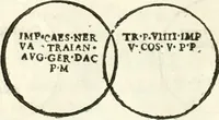 Picture 116 of 250 from Raphaelis Fabretti Gasparis F. Vrbinatis De columna Traiani syntagma : accesserunt explicatio veteris tabellae anaglyphae Homer Iliadem atque ex Stesichoro, Arctino et Lesche Ilii excidium continentis & emissarii lacus Fucini descriptio (1683), leaf 283