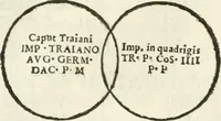 Picture 124 of 250 from Raphaelis Fabretti Gasparis F. Vrbinatis De columna Traiani syntagma : accesserunt explicatio veteris tabellae anaglyphae Homer Iliadem atque ex Stesichoro, Arctino et Lesche Ilii excidium continentis & emissarii lacus Fucini descriptio (1683), leaf 288