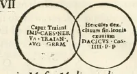 Picture 126 of 250 from Raphaelis Fabretti Gasparis F. Vrbinatis De columna Traiani syntagma : accesserunt explicatio veteris tabellae anaglyphae Homer Iliadem atque ex Stesichoro, Arctino et Lesche Ilii excidium continentis & emissarii lacus Fucini descriptio (1683), leaf 288