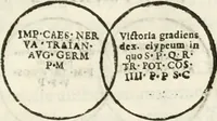 Picture 144 of 250 from Raphaelis Fabretti Gasparis F. Vrbinatis De columna Traiani syntagma : accesserunt explicatio veteris tabellae anaglyphae Homer Iliadem atque ex Stesichoro, Arctino et Lesche Ilii excidium continentis & emissarii lacus Fucini descriptio (1683), leaf 314