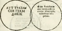 Picture 156 of 250 from Raphaelis Fabretti Gasparis F. Vrbinatis De columna Traiani syntagma : accesserunt explicatio veteris tabellae anaglyphae Homer Iliadem atque ex Stesichoro, Arctino et Lesche Ilii excidium continentis & emissarii lacus Fucini descriptio (1683), leaf 316