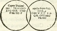 Picture 161 of 250 from Raphaelis Fabretti Gasparis F. Vrbinatis De columna Traiani syntagma : accesserunt explicatio veteris tabellae anaglyphae Homer Iliadem atque ex Stesichoro, Arctino et Lesche Ilii excidium continentis & emissarii lacus Fucini descriptio (1683), leaf 317