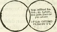 Picture 162 of 250 from Raphaelis Fabretti Gasparis F. Vrbinatis De columna Traiani syntagma : accesserunt explicatio veteris tabellae anaglyphae Homer Iliadem atque ex Stesichoro, Arctino et Lesche Ilii excidium continentis & emissarii lacus Fucini descriptio (1683), leaf 317