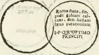 Picture 170 of 250 from Raphaelis Fabretti Gasparis F. Vrbinatis De columna Traiani syntagma : accesserunt explicatio veteris tabellae anaglyphae Homer Iliadem atque ex Stesichoro, Arctino et Lesche Ilii excidium continentis & emissarii lacus Fucini descriptio (1683), leaf 318
