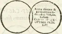 Picture 173 of 250 from Raphaelis Fabretti Gasparis F. Vrbinatis De columna Traiani syntagma : accesserunt explicatio veteris tabellae anaglyphae Homer Iliadem atque ex Stesichoro, Arctino et Lesche Ilii excidium continentis & emissarii lacus Fucini descriptio (1683), leaf 318