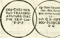 Picture 184 of 250 from Raphaelis Fabretti Gasparis F. Vrbinatis De columna Traiani syntagma : accesserunt explicatio veteris tabellae anaglyphae Homer Iliadem atque ex Stesichoro, Arctino et Lesche Ilii excidium continentis & emissarii lacus Fucini descriptio (1683), leaf 319