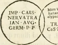 Picture 185 of 250 from Raphaelis Fabretti Gasparis F. Vrbinatis De columna Traiani syntagma : accesserunt explicatio veteris tabellae anaglyphae Homer Iliadem atque ex Stesichoro, Arctino et Lesche Ilii excidium continentis & emissarii lacus Fucini descriptio (1683), leaf 320