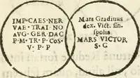 Picture 189 of 250 from Raphaelis Fabretti Gasparis F. Vrbinatis De columna Traiani syntagma : accesserunt explicatio veteris tabellae anaglyphae Homer Iliadem atque ex Stesichoro, Arctino et Lesche Ilii excidium continentis & emissarii lacus Fucini descriptio (1683), leaf 320