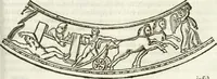 Picture 196 of 250 from Raphaelis Fabretti Gasparis F. Vrbinatis De columna Traiani syntagma : accesserunt explicatio veteris tabellae anaglyphae Homer Iliadem atque ex Stesichoro, Arctino et Lesche Ilii excidium continentis & emissarii lacus Fucini descriptio (1683), leaf 342