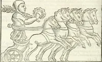 An illustration from Raphaelis Fabretti Gasparis F. Vrbinatis De columna Traiani syntagma : accesserunt explicatio veteris tabellae anaglyphae Homer Iliadem atque ex Stesichoro, Arctino et Lesche Ilii excidium continentis & emissarii lacus Fucini descriptio (1683)