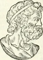 An illustration from Raphaelis Fabretti Gasparis F. Vrbinatis De columna Traiani syntagma : accesserunt explicatio veteris tabellae anaglyphae Homer Iliadem atque ex Stesichoro, Arctino et Lesche Ilii excidium continentis & emissarii lacus Fucini descriptio (1683)