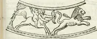 Picture 212 of 250 from Raphaelis Fabretti Gasparis F. Vrbinatis De columna Traiani syntagma : accesserunt explicatio veteris tabellae anaglyphae Homer Iliadem atque ex Stesichoro, Arctino et Lesche Ilii excidium continentis & emissarii lacus Fucini descriptio (1683), leaf 366