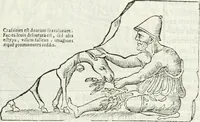 An illustration from Raphaelis Fabretti Gasparis F. Vrbinatis De columna Traiani syntagma : accesserunt explicatio veteris tabellae anaglyphae Homer Iliadem atque ex Stesichoro, Arctino et Lesche Ilii excidium continentis & emissarii lacus Fucini descriptio (1683)