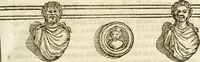 An illustration from Raphaelis Fabretti Gasparis F. Vrbinatis De columna Traiani syntagma : accesserunt explicatio veteris tabellae anaglyphae Homer Iliadem atque ex Stesichoro, Arctino et Lesche Ilii excidium continentis & emissarii lacus Fucini descriptio (1683)
