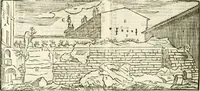 An illustration from Raphaelis Fabretti Gasparis F. Vrbinatis De columna Traiani syntagma : accesserunt explicatio veteris tabellae anaglyphae Homer Iliadem atque ex Stesichoro, Arctino et Lesche Ilii excidium continentis & emissarii lacus Fucini descriptio (1683)