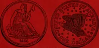 Picture 42 of 42 from Rare American coins: their description, and past and present fictitious values (1887), leaf 32