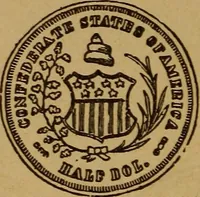 An illustration from The rare coins of America, England, Ireland, Scotland, France, Germany, and Spain ... a complete list of and prices paid for rare American ... coins, fractional currency, colonial, continental and Confederate paper money; a list of all counterfeit U. S. Treasury and national bank notes and Canadian banks notes, and how to detect them; the market value of all nations' coins and bank notes in U.S. money; a list of and prices paid for rare English, Irish, Scotch, French, German and Spanish coins. Illustrated with about 150 cuts (1889)