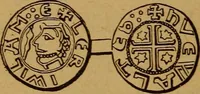 An illustration from The rare coins of America, England, Ireland, Scotland, France, Germany, and Spain ... a complete list of and prices paid for rare American ... coins, fractional currency, colonial, continental and Confederate paper money; a list of all counterfeit U. S. Treasury and national bank notes and Canadian banks notes, and how to detect them; the market value of all nations' coins and bank notes in U.S. money; a list of and prices paid for rare English, Irish, Scotch, French, German and Spanish coins. Illustrated with about 150 cuts (1889)