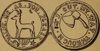 Picture 26 of 156 from The rare coins of America, England, Ireland, Scotland, France, Germany, and Spain ... a complete list of and prices paid for rare American ... coins, fractional currency, colonial, continental and Confederate paper money; a list of all counterfeit U. S. Treasury and national bank notes and Canadian banks notes, and how to detect them; the market value of all nations' coins and bank notes in U.S. money; a list of and prices paid for rare English, Irish, Scotch, French, German and Spanish coins. Illustrated with about 150 cuts (1889), leaf 37