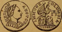 Picture 30 of 156 from The rare coins of America, England, Ireland, Scotland, France, Germany, and Spain ... a complete list of and prices paid for rare American ... coins, fractional currency, colonial, continental and Confederate paper money; a list of all counterfeit U. S. Treasury and national bank notes and Canadian banks notes, and how to detect them; the market value of all nations' coins and bank notes in U.S. money; a list of and prices paid for rare English, Irish, Scotch, French, German and Spanish coins. Illustrated with about 150 cuts (1889), leaf 39