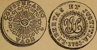 Picture 51 of 156 from The rare coins of America, England, Ireland, Scotland, France, Germany, and Spain ... a complete list of and prices paid for rare American ... coins, fractional currency, colonial, continental and Confederate paper money; a list of all counterfeit U. S. Treasury and national bank notes and Canadian banks notes, and how to detect them; the market value of all nations' coins and bank notes in U.S. money; a list of and prices paid for rare English, Irish, Scotch, French, German and Spanish coins. Illustrated with about 150 cuts (1889), leaf 52