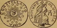 Picture 52 of 156 from The rare coins of America, England, Ireland, Scotland, France, Germany, and Spain ... a complete list of and prices paid for rare American ... coins, fractional currency, colonial, continental and Confederate paper money; a list of all counterfeit U. S. Treasury and national bank notes and Canadian banks notes, and how to detect them; the market value of all nations' coins and bank notes in U.S. money; a list of and prices paid for rare English, Irish, Scotch, French, German and Spanish coins. Illustrated with about 150 cuts (1889), leaf 52