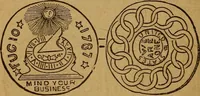 Picture 56 of 156 from The rare coins of America, England, Ireland, Scotland, France, Germany, and Spain ... a complete list of and prices paid for rare American ... coins, fractional currency, colonial, continental and Confederate paper money; a list of all counterfeit U. S. Treasury and national bank notes and Canadian banks notes, and how to detect them; the market value of all nations' coins and bank notes in U.S. money; a list of and prices paid for rare English, Irish, Scotch, French, German and Spanish coins. Illustrated with about 150 cuts (1889), leaf 55