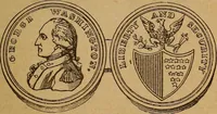 An illustration from The rare coins of America, England, Ireland, Scotland, France, Germany, and Spain ... a complete list of and prices paid for rare American ... coins, fractional currency, colonial, continental and Confederate paper money; a list of all counterfeit U. S. Treasury and national bank notes and Canadian banks notes, and how to detect them; the market value of all nations' coins and bank notes in U.S. money; a list of and prices paid for rare English, Irish, Scotch, French, German and Spanish coins. Illustrated with about 150 cuts (1889)