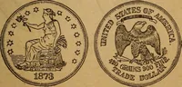 Picture 87 of 156 from The rare coins of America, England, Ireland, Scotland, France, Germany, and Spain ... a complete list of and prices paid for rare American ... coins, fractional currency, colonial, continental and Confederate paper money; a list of all counterfeit U. S. Treasury and national bank notes and Canadian banks notes, and how to detect them; the market value of all nations' coins and bank notes in U.S. money; a list of and prices paid for rare English, Irish, Scotch, French, German and Spanish coins. Illustrated with about 150 cuts (1889), leaf 86