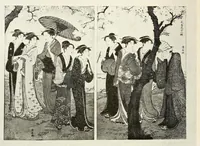 An illustration from Rare and valuable Japanese color prints : the noted collection formed by a distinguished French connoisseur of Paris (1921)