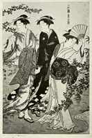 An illustration from Rare and valuable Japanese color prints : the noted collection formed by a distinguished French connoisseur of Paris (1921)