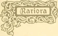 Picture 1 of 47 from Rariora; being notes of some of the printed books, manuscripts, historical documents, medals, engravings, pottery, etc., collected (1858-1900) (1902), leaf 4