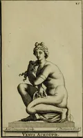 An illustration from Recüeil des figures, groupes, thermes, fontaines, vases, et autres ornemens tels qu'ils se voyent a présent dans le chateau et parc de Versailles : gravé d'après les originaux (1694)